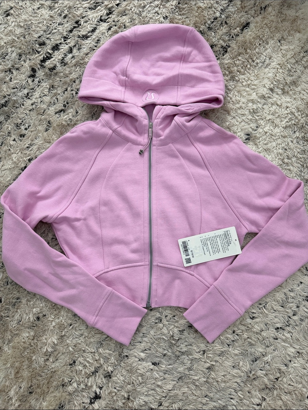 lululemon athletica Pink Hooded Zip-Up Sweatshirt